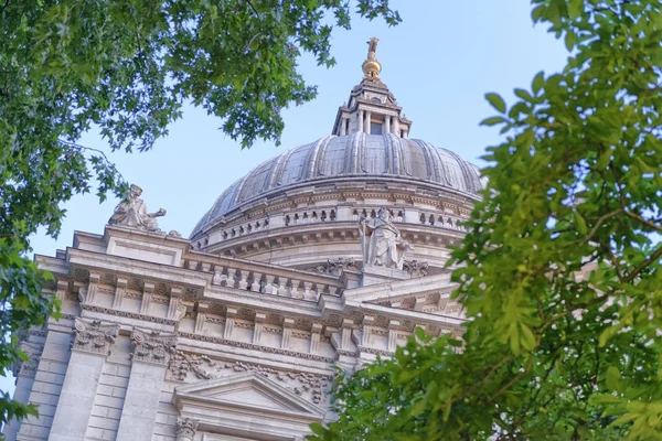 Paul Katedrali Londra Bir Kubbe — Stok fotoğraf