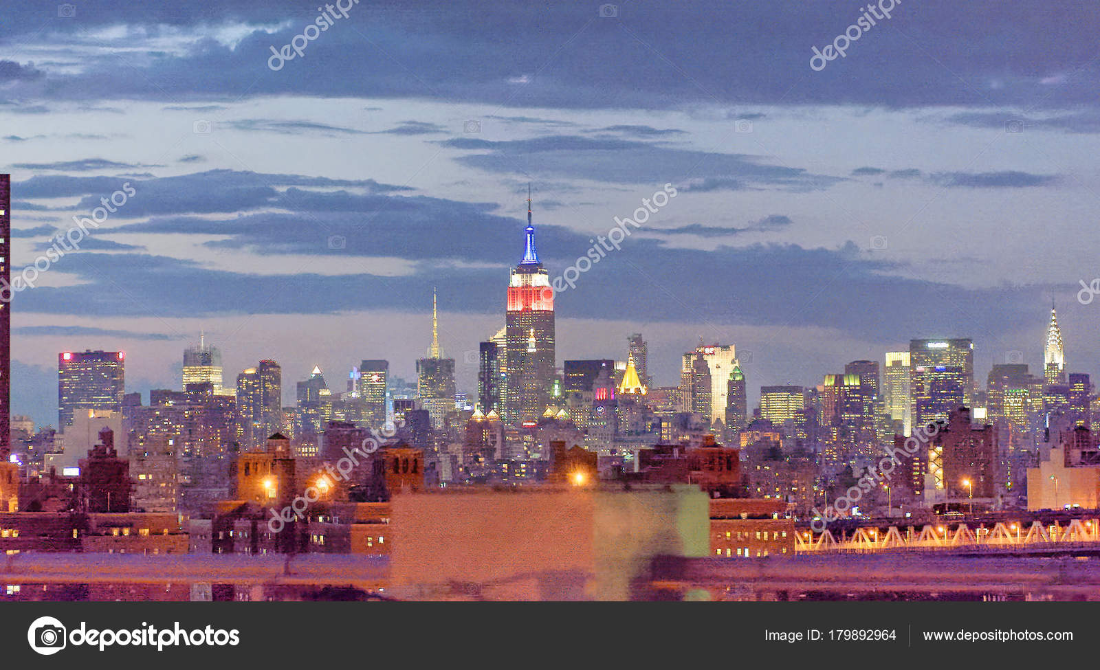 Midtown Manhattan Night Skyline Brooklyn Bridge New York City Stock Photo Image By C Jovannig Midtown Manhattan Night Skyline Brooklyn Bridge New York City Stock Photo Image By C Jovannig
