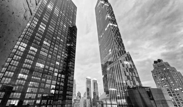 Vista Azotea Del Horizonte Midtown Manhattan Atardecer Increíbles Rascacielos Nueva — Foto de Stock