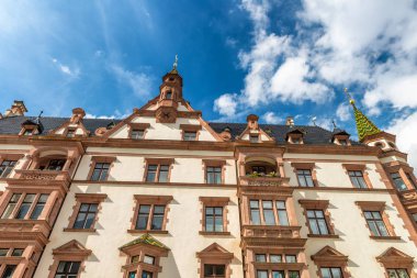 Leipzig, Almanya 'nın antik ortaçağ binaları.