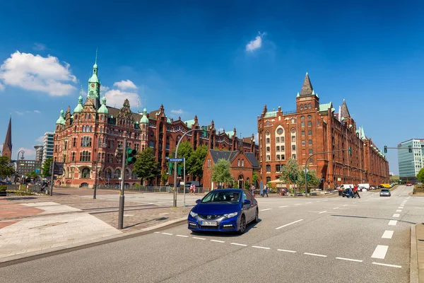 Hamburg Alemania Julio 2016 Turistas Por Las Calles Ciudad Hamburgo —  Fotos de Stock