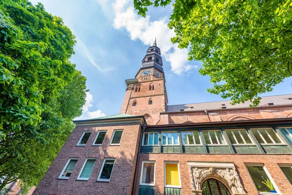 Catherine Kyrkan Hamburg Tyskland — Stockfoto