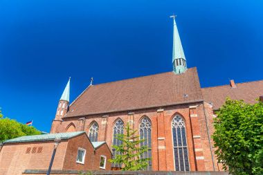 Bremen renkli binaları, Almanya.
