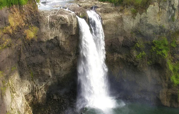 Nádherná Snoqualmie Falls Státě Washington — Stock fotografie