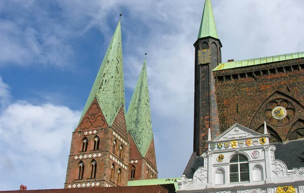 Architecture Detail Lubeck Northern Germany — Stock Photo, Image