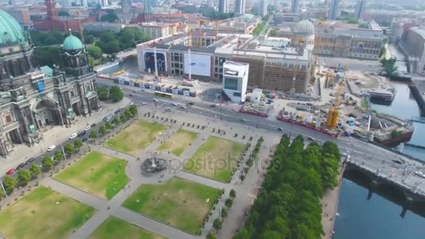 Berlin Katedrali Evanjelist Yüce Bucak Collegiate Kilisesi Berlin Almanya — Stok video