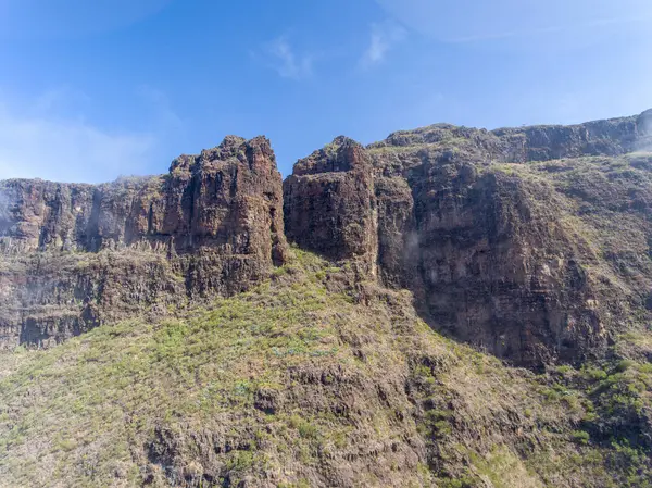 Гірський Сценарій Вулканічному Острові — стокове фото