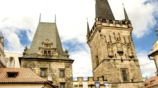 Architectural Detail View Charles Bridge Prague Czech Republic — Stock Photo, Image