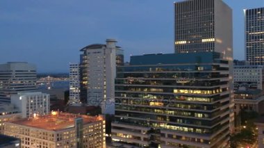  Şehir manzarası güzel hava görünümünü. Portland bir ünlü turistik, ABD 's. Video 