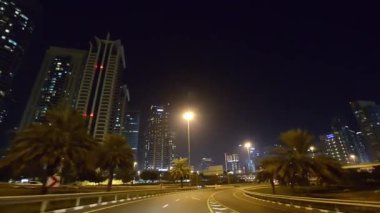 Dubai Marina gökdelenlerinin hava görüntüsü, BAE, Video