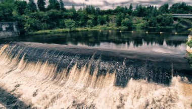renkleri montmorency falls quebec, Kanada