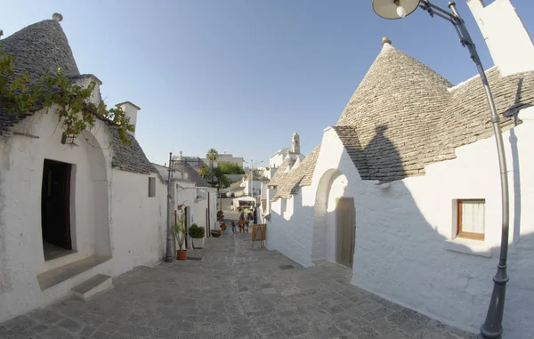 Alberobello Casas Trulli Famoso Verão Apúlia Itália — Fotografia de Stock