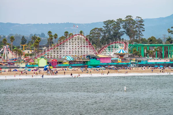 Santa Cruz Augustus 2017 Mensen Bij Pretpark Het Strand Santa — Stockfoto