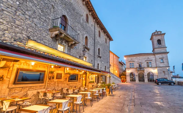 San Marino à noite — Fotografia de Stock