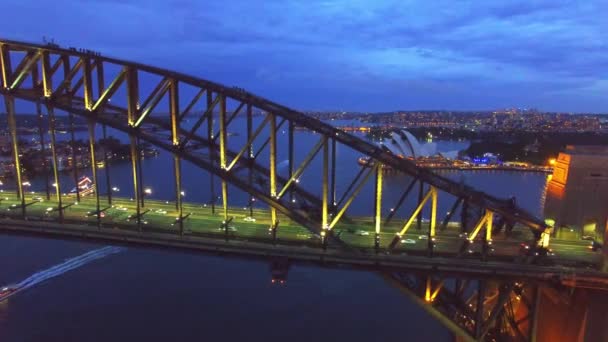 Sydney Harbour Bridge Austrálie Video — Stock video