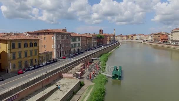 Vista Aerea Panoramica Pisa Italia Video — Video Stock