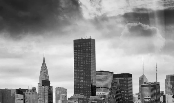 New York City Verenigde Staten Geweldige Luchtfoto Manhattan Bij Zonsondergang — Stockfoto