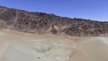 Santiago del Teide, hava görünümünü Tenerife, Santa Cruz de Tenerife, Kanarya Adaları, İspanya ilinin ada. Video