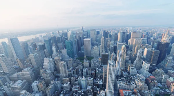 New York City Října 2015 Letecký Pohled Panorama Města Město — Stock fotografie