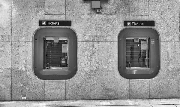 Ticket Vakjes Een Treinstation — Stockfoto