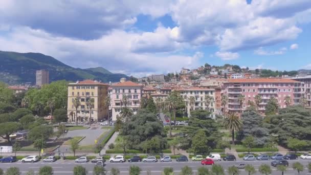 Vue aérienne de la zone portuaire de La Spezia — Video