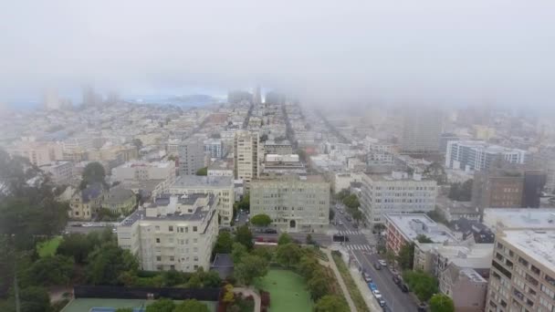 Widok San Francisco Skyline California Stany Zjednoczone Ameryki Wideo — Wideo stockowe