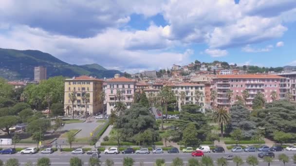 Vista aérea de la zona portuaria de La Spezia — Vídeo de stock