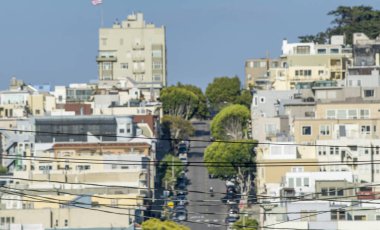 Ufuk Lombard Street San Francisco görünümünü
