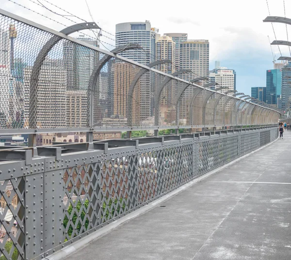 Sydney Listopada 2015 Miasto Port Widok Mostu Sydney Przyciąga Roku — Zdjęcie stockowe