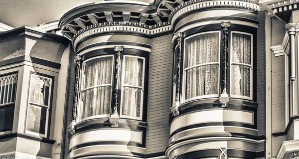 Klassische Hausarchitektur Von San Francisco Gebäuden Kalifornien Vereinigte Staaten — Stockfoto