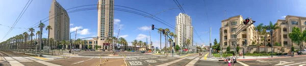 San Diego Juillet 2017 Skyline Ville Martin Luther King Promenade — Photo
