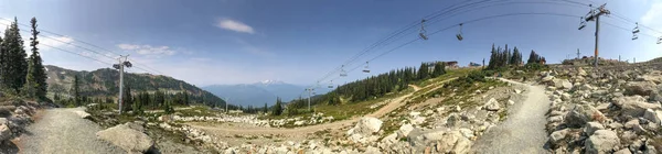 Güzel Panoramik Whistler Dağlar Yaz Sezonu — Stok fotoğraf