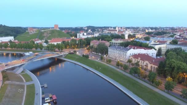 Castelo Riga Edifícios Históricos Margem Rio Daugava Riga Capital Letónia — Vídeo de Stock