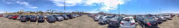 Santa Monica August 2017 Blick Auf Den Stadtparkplatz Strandnähe Die — Stockfoto