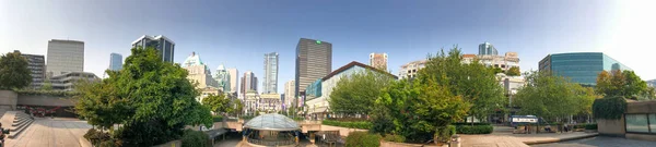 Vancouver Kanada August 2017 Panoramablick Auf Robson Square Skyline Vancouver — Stockfoto