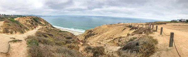 Vista panorâmica do parque estadual Torrey Pines, San Diego, EUA — Fotografia de Stock