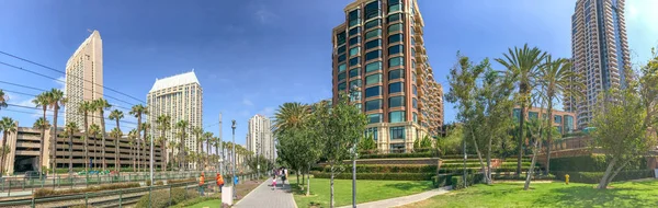 San Diego Luglio 2017 Skyline Della Città Martin Luther King — Foto Stock