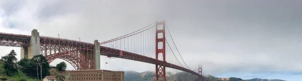 Golden Gate Bridge View Foggy Morning San Francisco — Stock Photo, Image