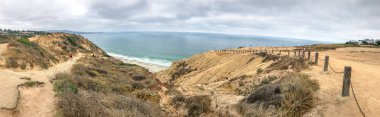 Panoramik Torrey Pines state park, San Diego, ABD
