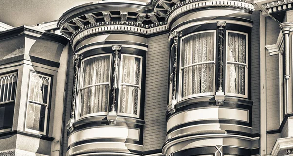Klasyczna Architektura Domu Budynków San Francisco Kalifornia Usa — Zdjęcie stockowe