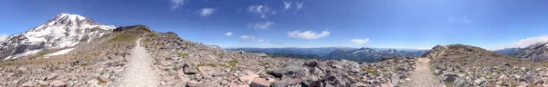 Rainier Dağı Milli Parkı Washington Panoramik Yaz Sezonu — Stok fotoğraf