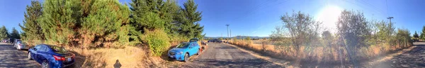 Oregon Usa Srpna 2017 Turisté Místní Čekat Úplné Zatmění Slunce — Stock fotografie