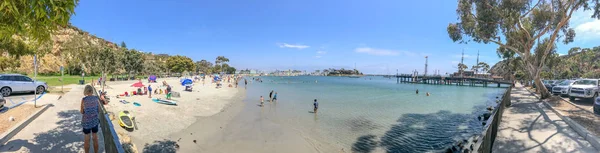 Dana Point Juli 2017 Touristen Besuchen Einem Windigen Sommertag Den — Stockfoto