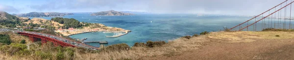 Blick Auf Die Goldene Torbrücke Einem Schönen Nachmittag San Francisco — Stockfoto