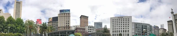 San Francisco Ağustos 2017 Union Square Park Şehir Binalardan Şehir — Stok fotoğraf