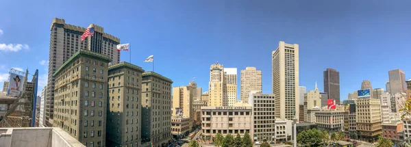 San Francisco Sierpnia 2017 Budynki Panoramiczny Widok Union Square Miasto — Zdjęcie stockowe