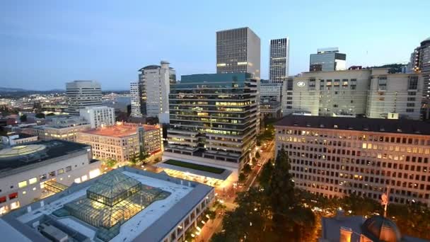 Belle Vue Aérienne Ville Skyline Portland Est Une Attraction Touristique — Video