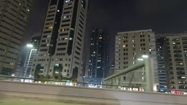 Abu Dhabi Downtown Skyline Emirados Árabes Unidos Vídeo — Vídeo de Stock