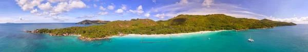 Vue Aérienne Panoramique Anse Lazio Point Vue Des Drones — Photo