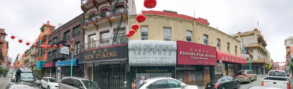 San Francisco Augustus 2017 Toeristen Chinatown Gebied Stad Trekt Jaarlijks — Stockfoto